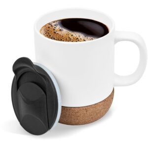 Serendipio Sienna Cork & Ceramic Sublimation Coffee Mug - 340ml - Image 11