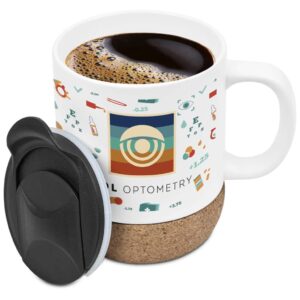 Serendipio Sienna Cork & Ceramic Sublimation Coffee Mug - 340ml - Image 6