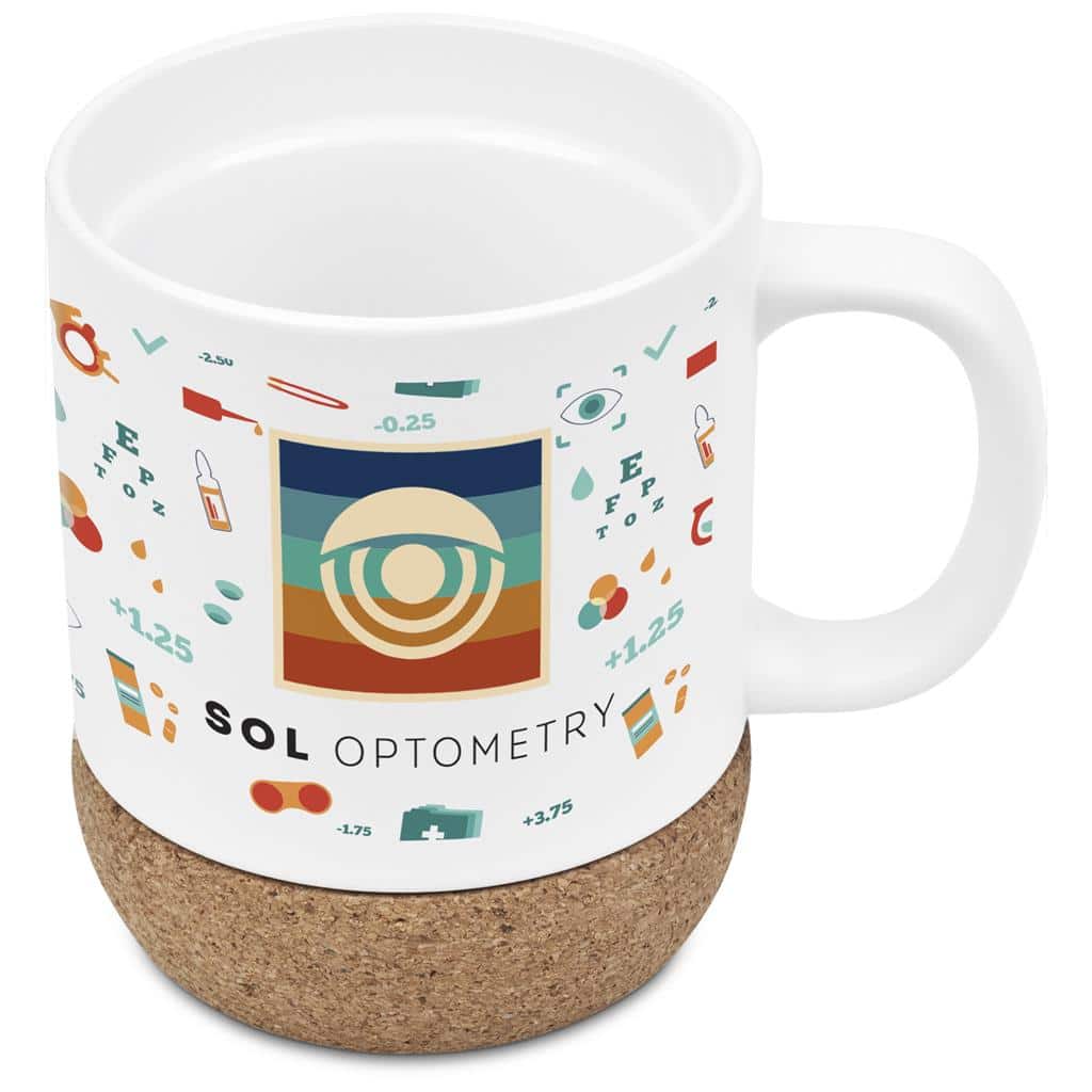 Serendipio Sienna Cork & Ceramic Sublimation Coffee Mug – 340ml — Serendipio Sienna Cork & Ceramic Sublimation Coffee Mug – 340ml