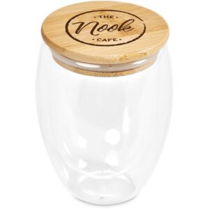 Okiyo Moco Glass & Bamboo Double-Wall Cup - 350ml - Image 10