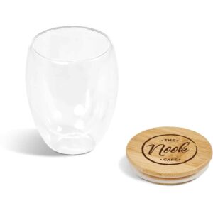 Okiyo Moco Glass & Bamboo Double-Wall Cup - 350ml - Image 12