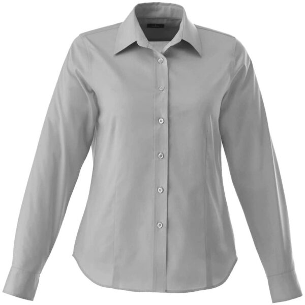 Ladies Long Sleeve Wilshire Shirt – Grey — Ladies Long Sleeve Wilshire Shirt – Grey