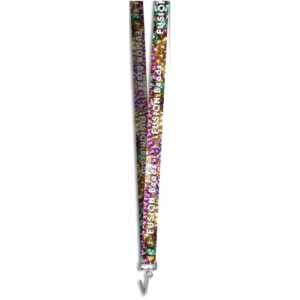 Alternative view of Altitude Crocodile Clip Double-Sided Sublimation Satin Lanyard