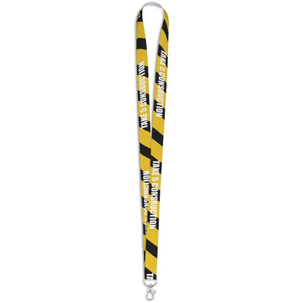 Altitude Snap Hook Clip Double-Sided Sublimation Petersham Lanyard — Altitude Snap Hook Clip Double-Sided Sublimation Petersham Lanyard