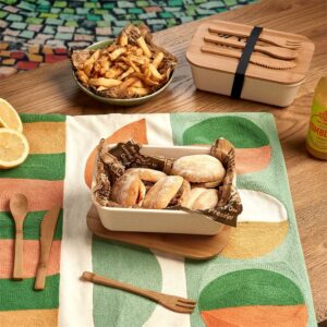 Kooshty Natura Plus Bamboo Fibre Lunch Box Set - Image 10