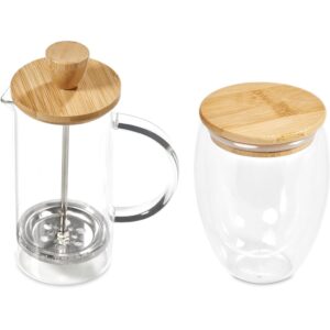 Okiyo Aibo Glass & Bamboo Coffee Set - Image 16