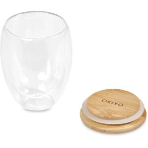 Alternative view of Okiyo Aibo Glass & Bamboo Coffee Set