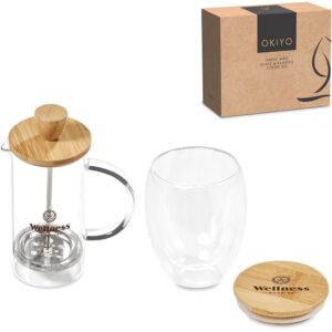 Okiyo Aibo Glass & Bamboo Coffee Set - Image 13