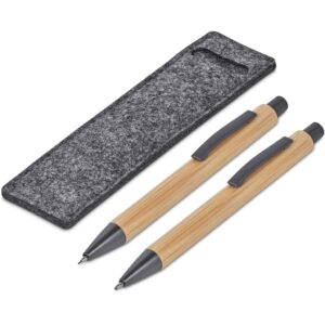 Okiyo Jona Bamboo Ball Pen & Pencil Set - Image 3