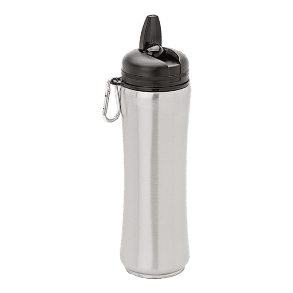 750ml Stainless Steel Bottle with Carabiner — 750ml Stainless Steel Bottle with Carabiner