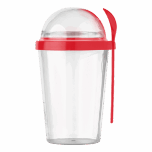 Alternative view of 450ml Dual Compartment Breakfast Mug with Spoon