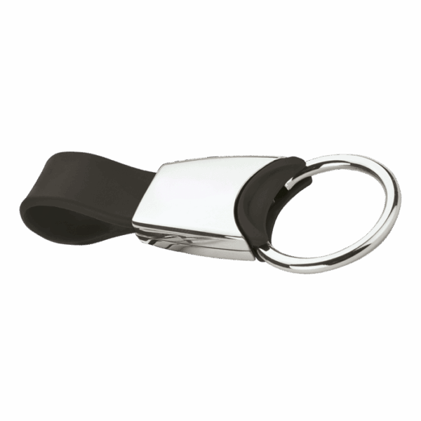 Metal Keychain with Silicone Strap — Metal Keychain with Silicone Strap