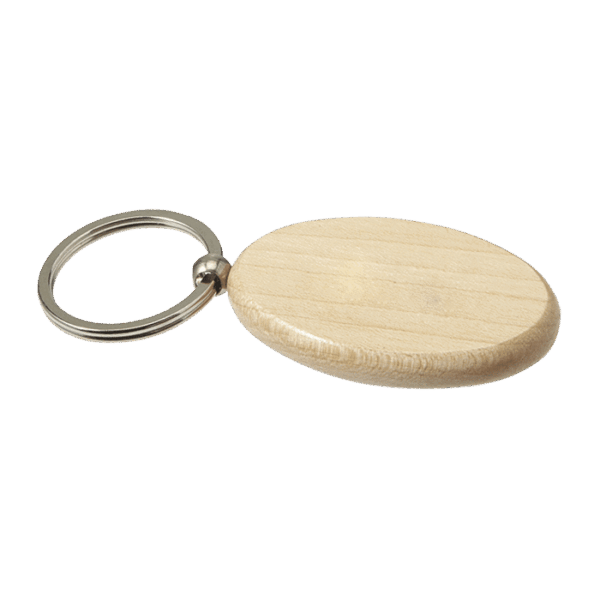 Oval Wooden Keychain — Oval Wooden Keychain