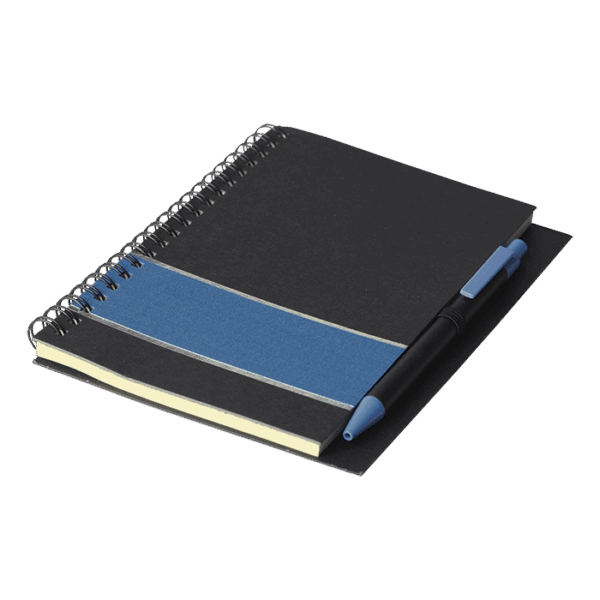 Coloured Stripe Notebook with Pen — Coloured Stripe Notebook with Pen