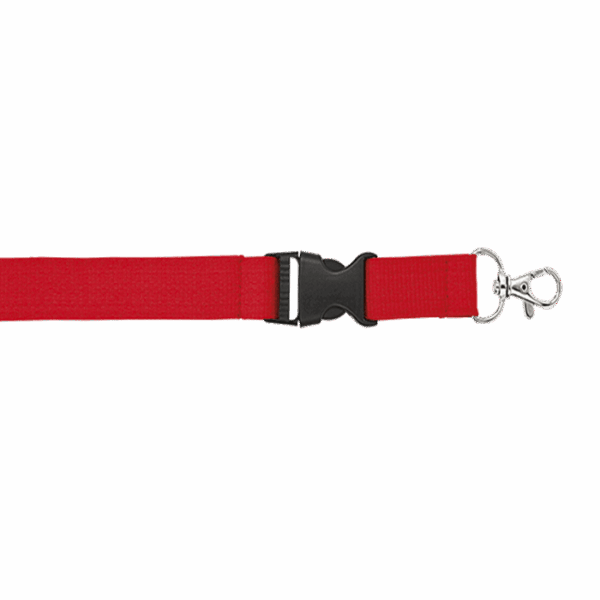 Woven Lanyard with Plastic Buckle