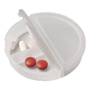 Round 3 Compartment Pill Holder