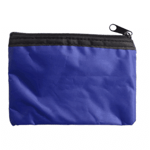 Zippered Pouch with Split Ring