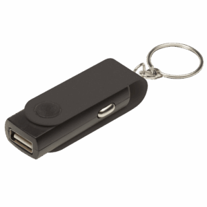 Swivel Phone Car Charger Keychain