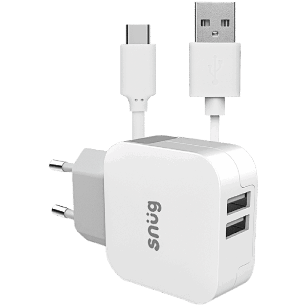 Snug Home Charger With USB Type-C Charge and Sync Cable — Snug Home Charger With USB Type-C Charge and Sync Cable