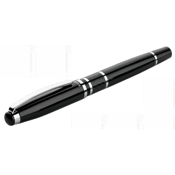 Brass Rollerball Pen with Carbon Fibre Trim — Brass Rollerball Pen with Carbon Fibre Trim