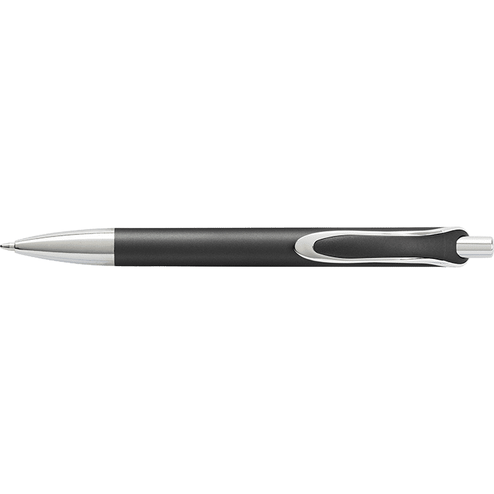 Coloured Barrel Ballpoint Pen with Silver Tip and Clip