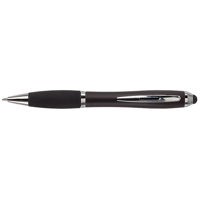 Ballpoint with Rubber Grip and Stylus - Image 3