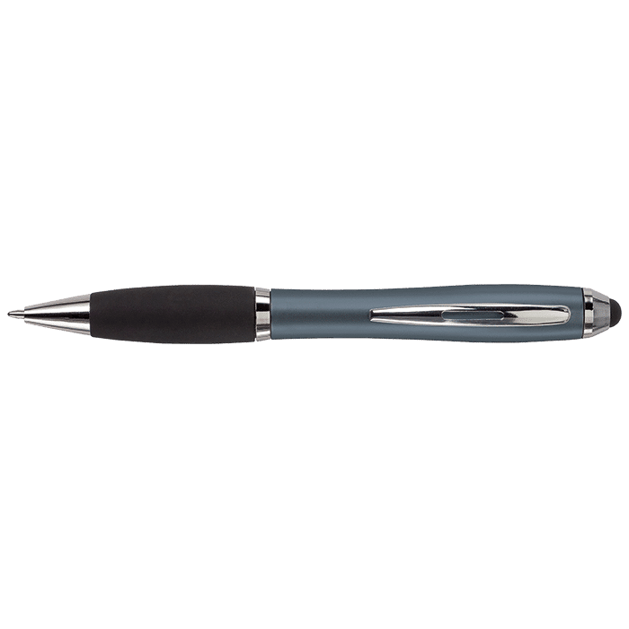 Ballpoint with Rubber Grip and Stylus - Image 4