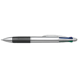 4 Colour Ballpoint Pen with Rubber Grip — 4 Colour Ballpoint Pen with Rubber Grip