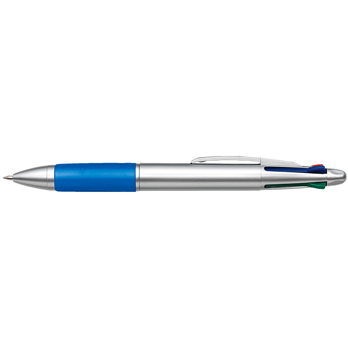 4 Colour Ballpoint Pen with Rubber Grip - Image 3