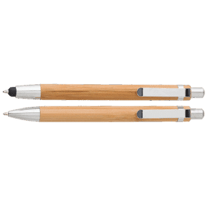 Bamboo Pen and Clutch Pencil Set