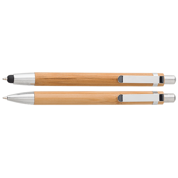 Bamboo Pen and Clutch Pencil Set