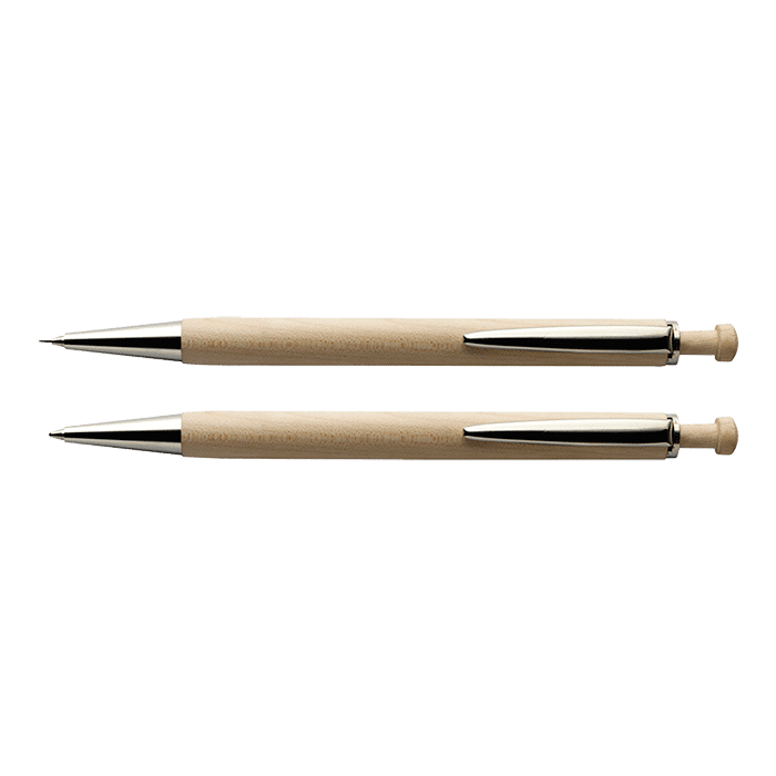 Maple Wood Pen And Clutch Pencil Set