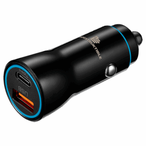 IND 38W Dual Car Charger USB & Type-C