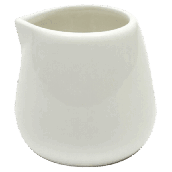 White Basics Milk Jug 100ml No Handle — White Basics Milk Jug 100ml No Handle