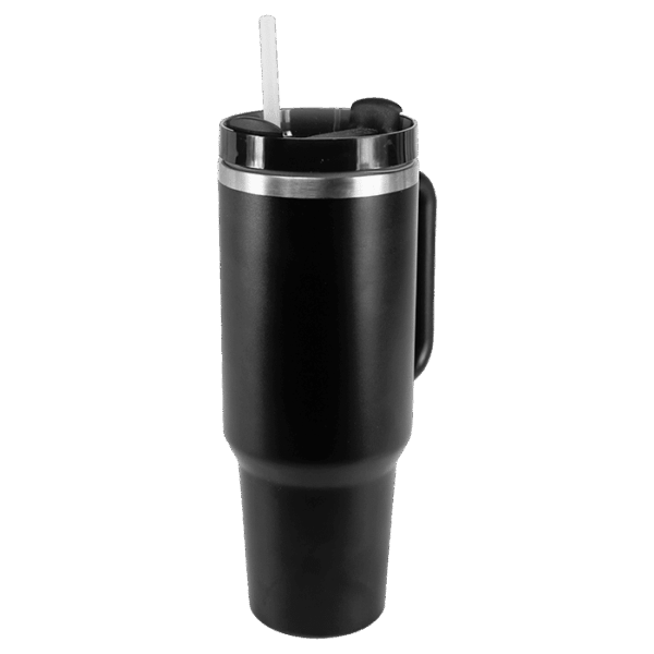 1.2L Double Walled Travel Mug with Straw — 1.2L Double Walled Travel Mug with Straw