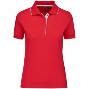 Alternative view of Ladies Wentworth Golf Shirt - Red