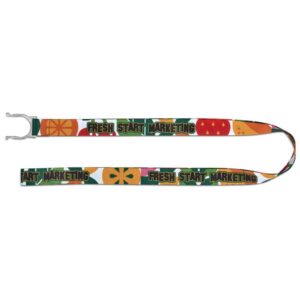 Altitude Aqua Crossbody Double-Sided Sublimated Satin Bottle Lanyard - Image 5
