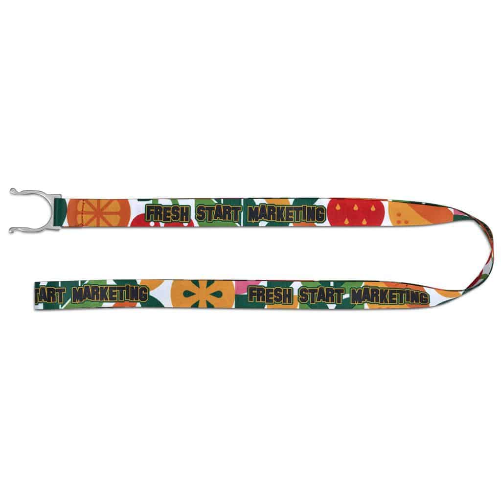 Altitude Aqua Crossbody Double-Sided Sublimated Satin Bottle Lanyard - Image 5