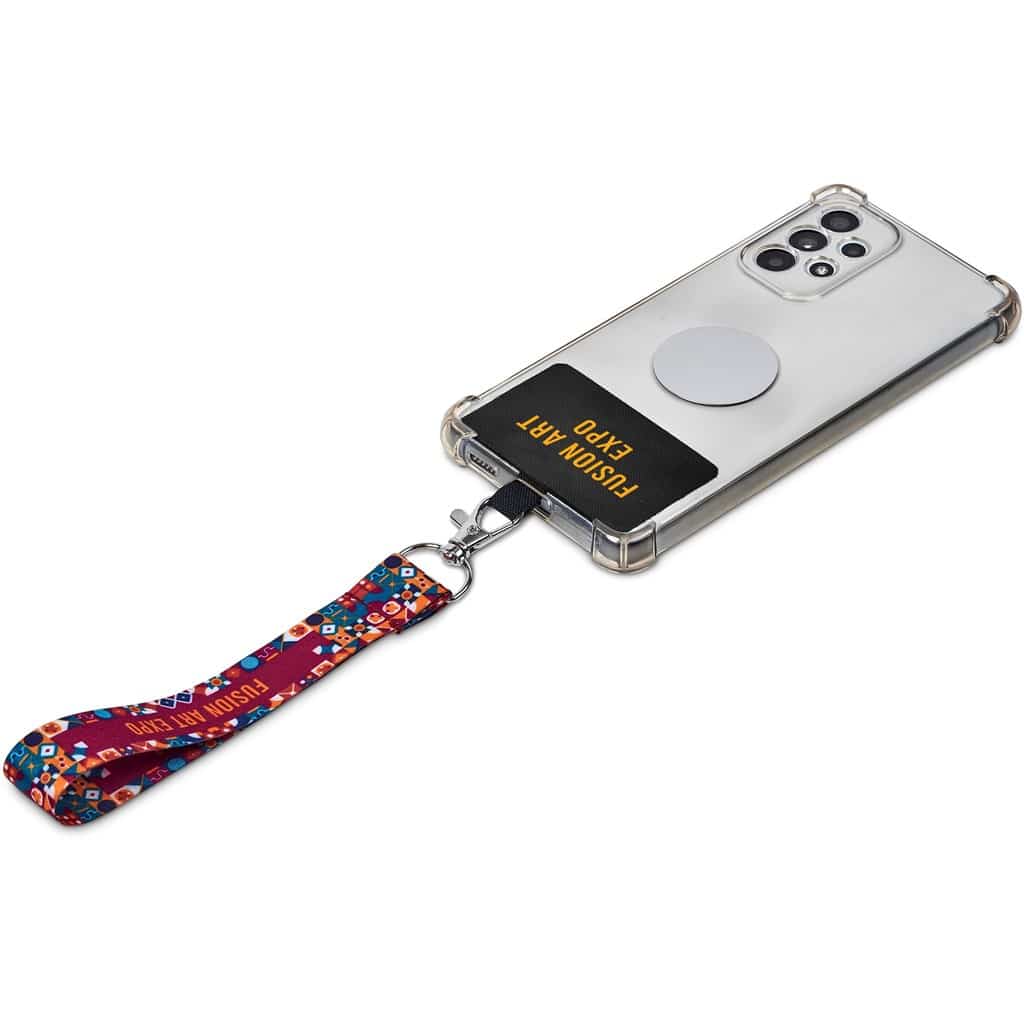 Altitude Rambler Single-Sided Sublimated Satin Wrist Phone Strap - Image 17