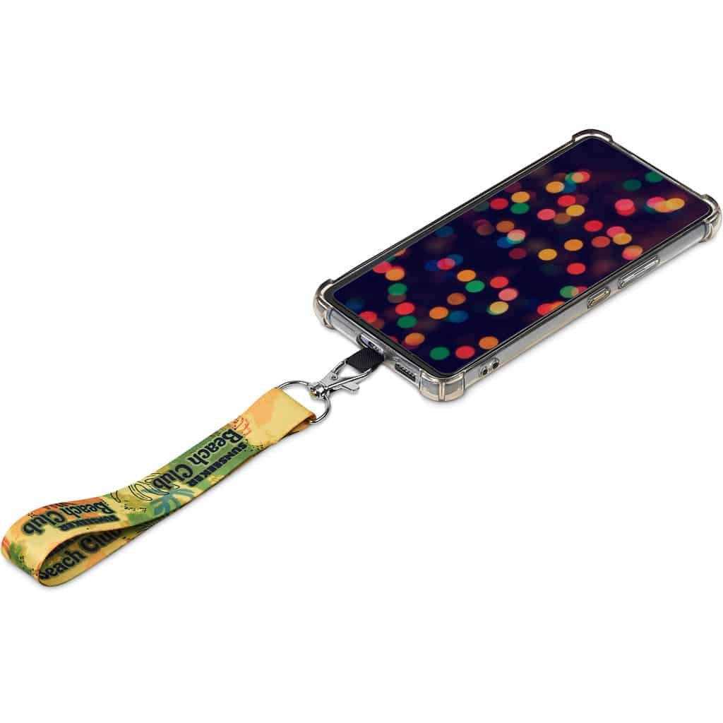 Altitude Rambler Single-Sided Sublimated Satin Wrist Phone Strap - Image 3