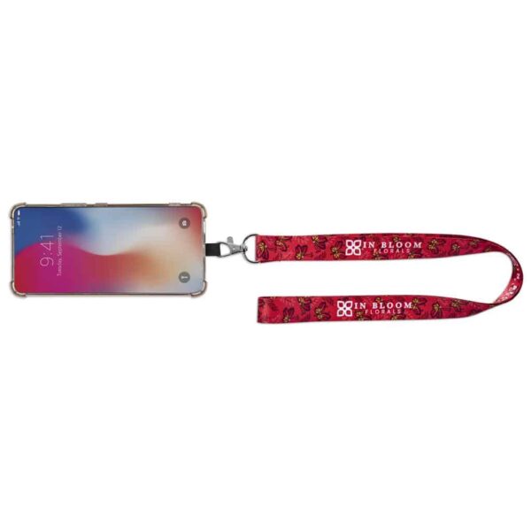 Altitude Firenze Double-Sided Sublimated Satin Phone Lanyard — Altitude Firenze Double-Sided Sublimated Satin Phone Lanyard