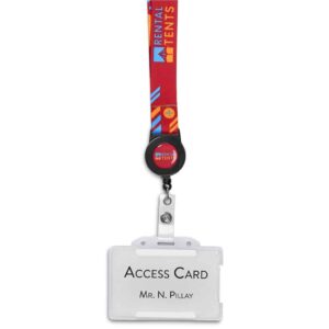 Altitude Badge Reel Single-Sided Sublimated Satin Lanyard - Image 3
