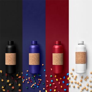 Kooshty Bermuda Kork Recycled Stainless Steel Water Bottle - 800ml - Image 3