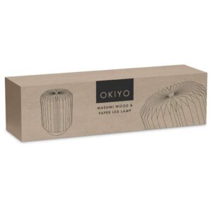 Okiyo Masumi Wood & Paper LED Lamp - Image 3