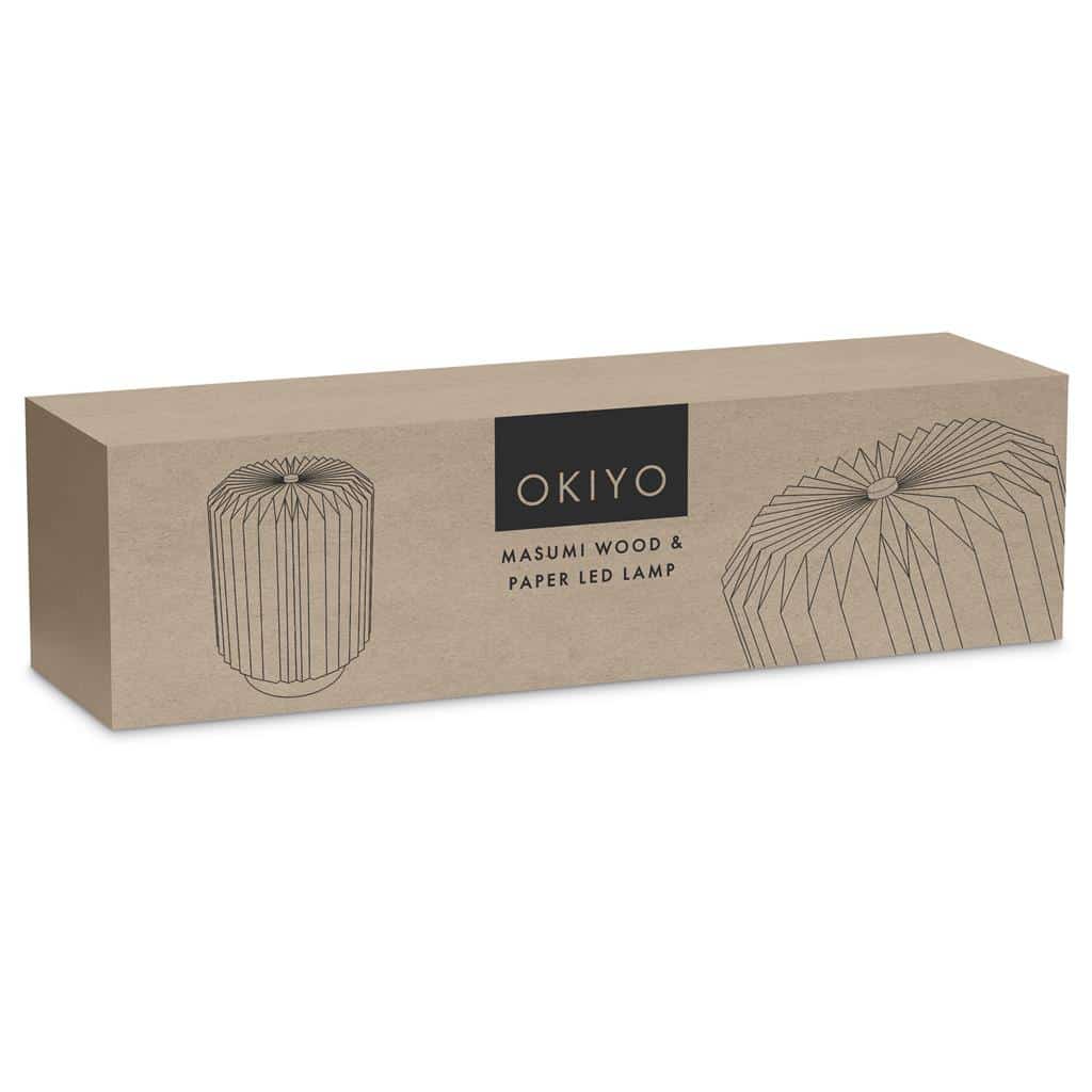 Okiyo Masumi Wood & Paper LED Lamp - Image 3