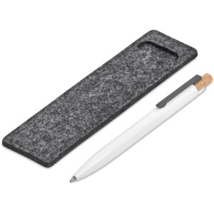 Okiyo Mimo Recycled Aluminium Ball Pen - Solid White - Image 2