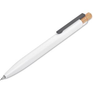 Okiyo Mimo Recycled Aluminum Ball Pen & Pencil Set - Solid White - Image 8