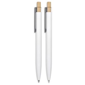 Okiyo Mimotu Ball Pen & Pencil Set - Solid White - Image 2