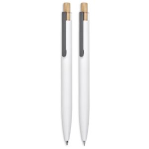 Okiyo Mimotu Ball Pen & Pencil Set - Solid White - Image 3