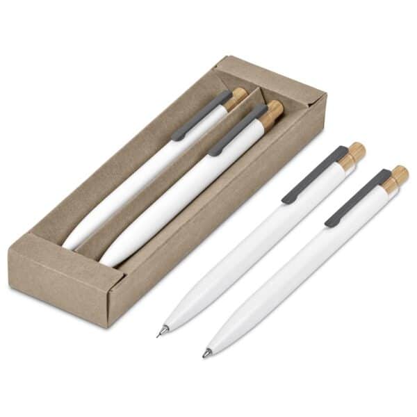 Okiyo Mimotu Ball Pen & Pencil Set – Solid White — Okiyo Mimotu Ball Pen & Pencil Set – Solid White